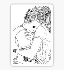 Jacob Whitesides & Bea Miller B&W Sticker