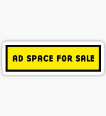 Advertising space for sale Sticker