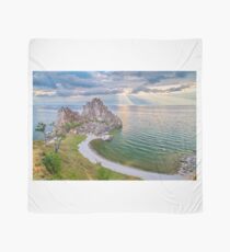 Shaman Rock, Lake Baikal in Siberia, Russia Scarf