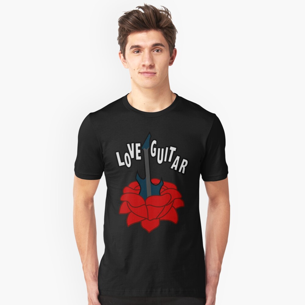 Love Guitar Slim Fit T-Shirt