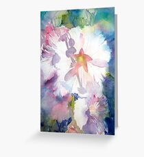 Hollyhock Greeting Card