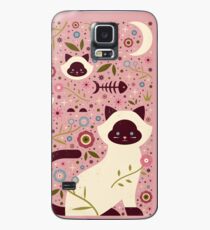 Funda/vinilo para Samsung Galaxy Gatos siameses