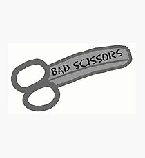 Bad Scissors Photographic Print