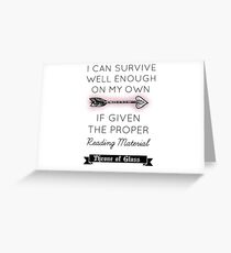 Throne of Glass - Quote Greeting Card