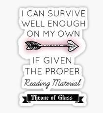 Throne of Glass - Quote Sticker