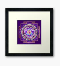 Sri Yantra Purple Framed Print
