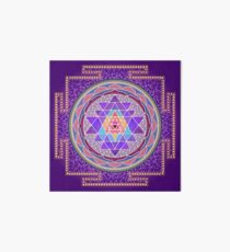 Sri Yantra Purple Art Board