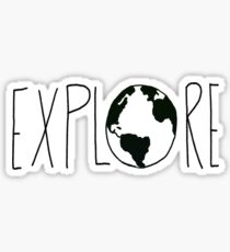 Explore the Globe Sticker