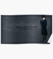 Sherlock Holmes Calling Card Poster