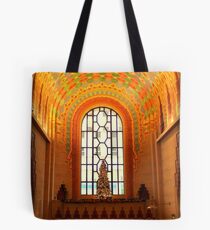Lobby Of Guardian Building In Detroit At Christmas Tote Bag