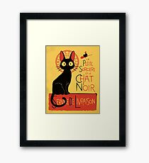 La Petite Sociere et le Chat Noir - Service de Livraison Framed Print