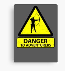 Danger to Adventurers Canvas Print