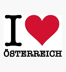 I love Austria Photographic Print