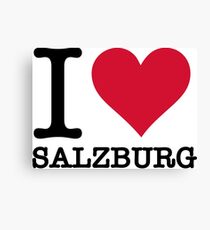 I Love Salzburg Canvas Print
