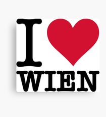 I Love Vienna Canvas Print