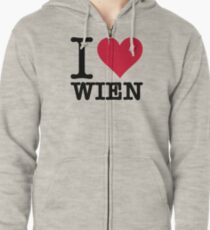 I Love Vienna Zipped Hoodie