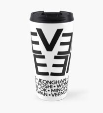 Siebzehn / 17 Logo + Mitgliedsnamen KPOP Thermobecher