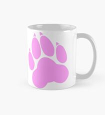 Pfotenabdruck Brust Aufkleber Tasse (Standard)