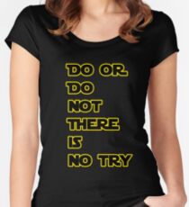 Yoda Quote Star Wars Women's Fitted Scoop T-Shirt