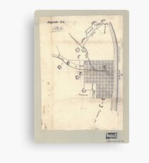 Civil War Maps 0083 Augusta Ga 1864 Canvas Print