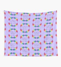 Lana Parrilla Quote (Black text) Wall Tapestry
