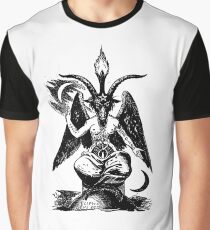 Baphomet Grafik T-Shirt