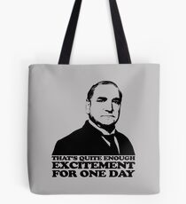 Downton Abbey Carson Excitement Tshirt Tote Bag