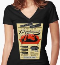 Dust Free Sofa Women's Fitted V-Neck T-Shirt