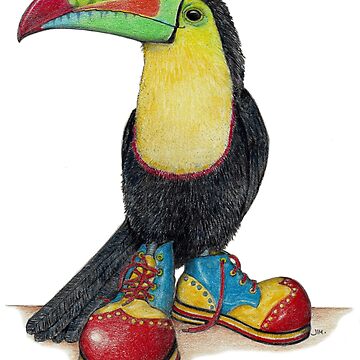 Artwork thumbnail, Toucan in clown shoes by JimsBirds
