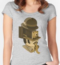 Cyclops photographer Women's Fitted Scoop T-Shirt