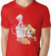 Jirachi & Mew Men's V-Neck T-Shirt