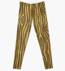 Goldenes hölzernes Korn-Herz Leggings