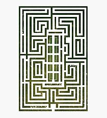 Overlook Hotel Shrub Labyrinth - The Shining Photographic Print