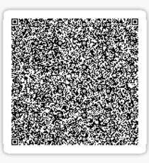 interjection QR code Sticker