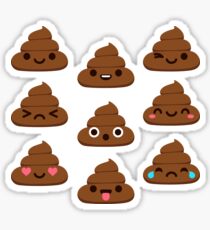 Cute Poop Sticker