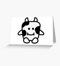 Moody Cow Greeting Card