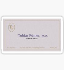 tobias funke analrapist Sticker