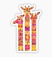 Giraffes – Fiery Palette Sticker