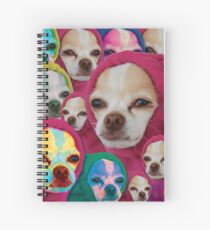 the doggo is become the worm and the worm is become the doggo Spiral Notebook