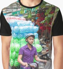 Scooter Transporting Balls Vietnam Graphic T-Shirt