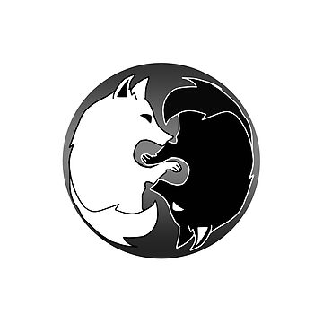 Fox Therian Ying Yang Picture Frame