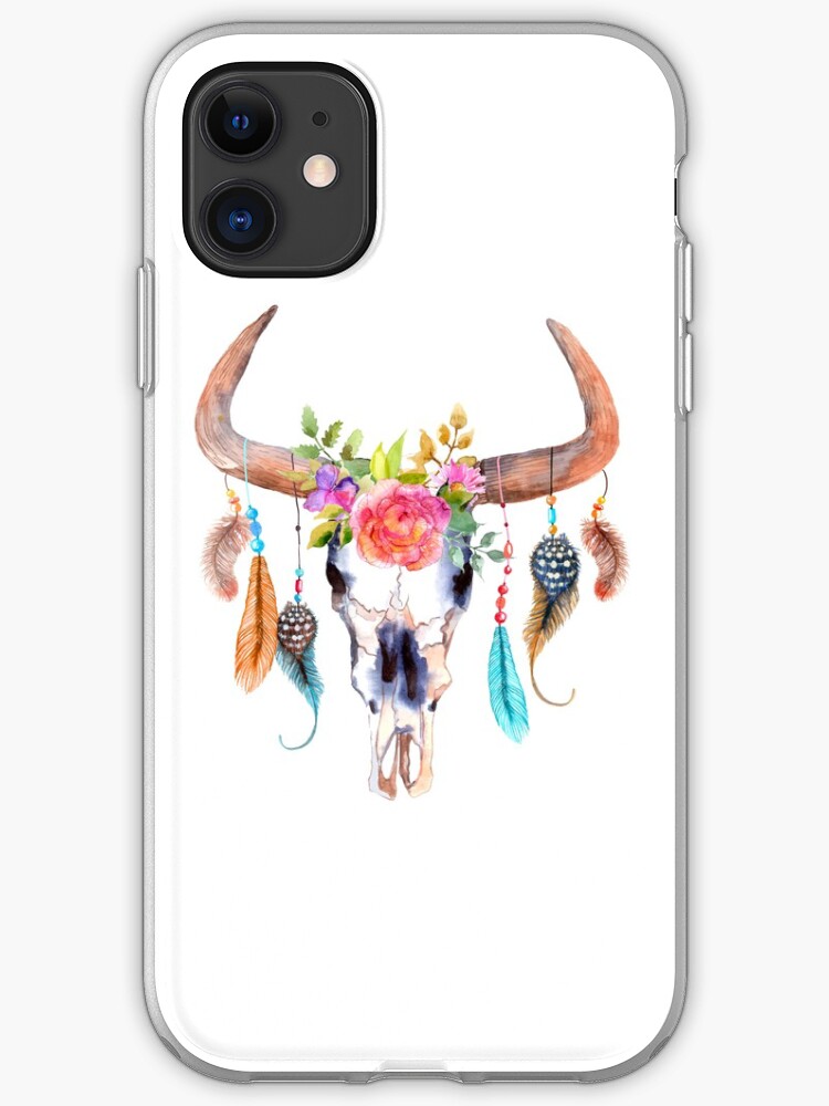 Sunflower bouquet bull skull sunflower skull sunflowers watercolor painted sunflowers iphone 11 case Sunflower bouquet bull skull sunflower skull sunflowers watercolor painted sunflowers iphone 11 case