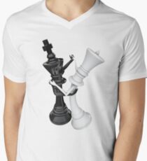 Chess Tänzer T-Shirt mit V-Ausschnitt für Männer