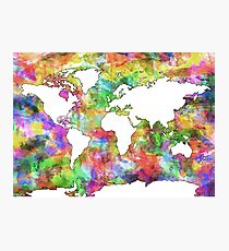 World Map Photographic Print