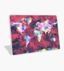 world map watercolor 8 Laptop Skin
