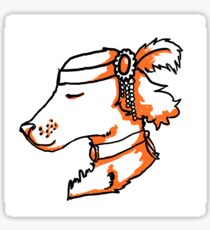 doggy flapper Sticker