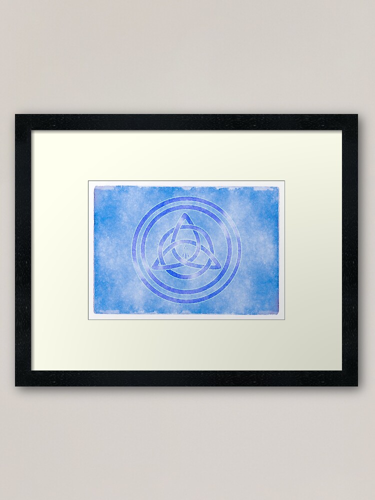 Alternate view of Awen Triqueta Framed Art Print