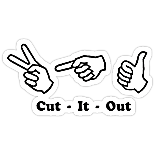 cut it out stickers by noveltee shirts redbubble