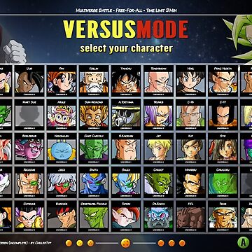 DB Multiverse Character Select Screen Sticker by ChillerTyp