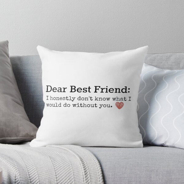 Best Friend Pillows Cushions Redbubble